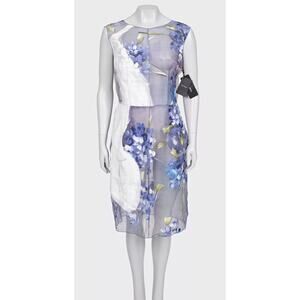 NWT Dolce & Gabbana Sheer Silk Floral Dress Size 44/L